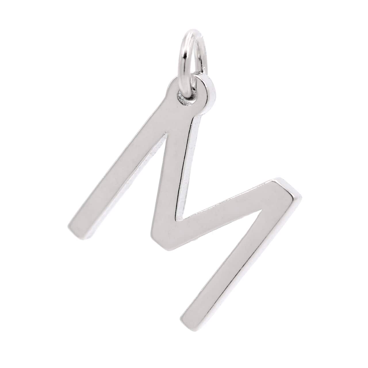 12 Pack: Sterling Silver Alphabet Charm by Bead Landing™